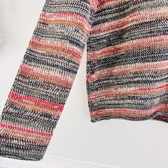 🎉Clearance🎉Express Red & Black Striped Tight Knit Stretchy Sweater ~ Medium - Picture 3 of 6